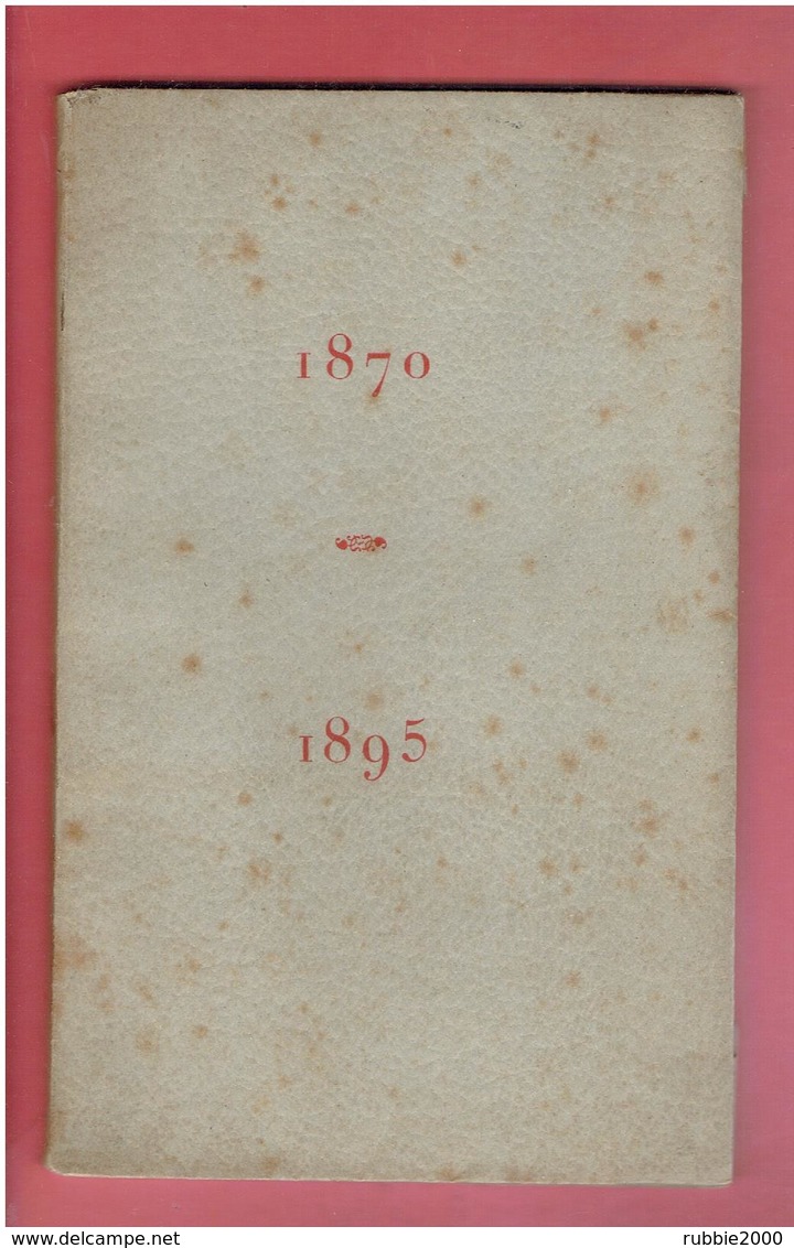 BANQUET DE LA COMPAGNIE DES MOBILES DU CANTON DE LA CLAYETTE AU SIEGE DE PARIS EN 1870 COMTE DE RAMBUTEAU SAONE ET LOIRE - Bourgogne