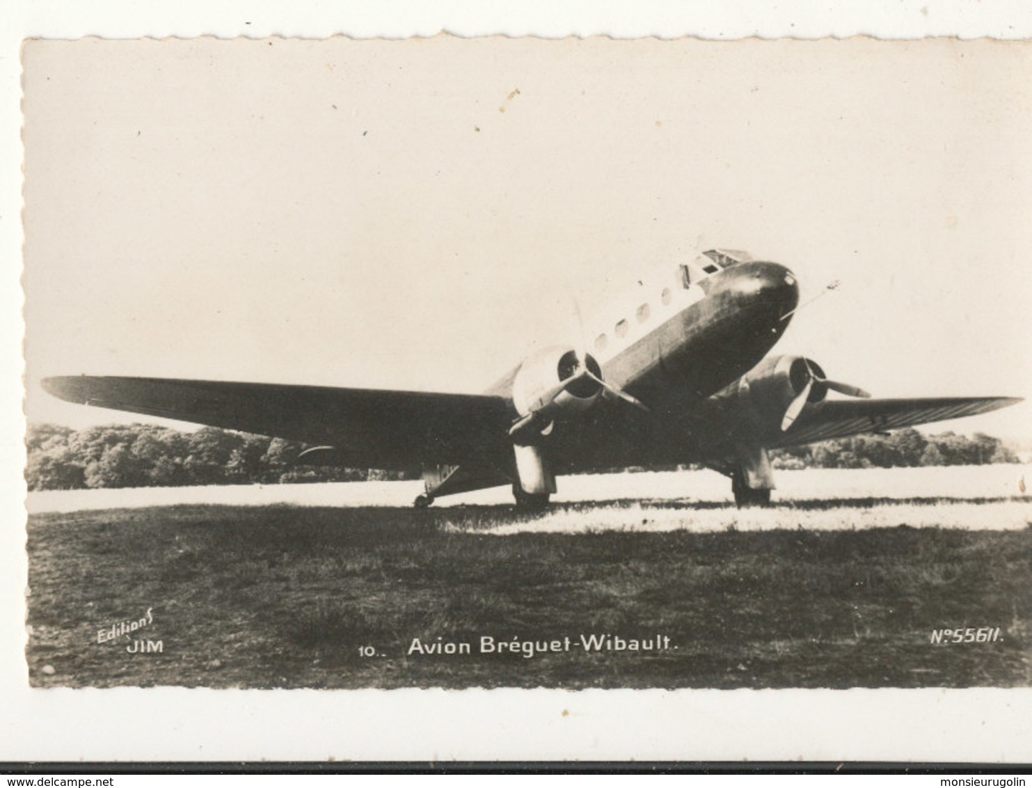 AVIATION )) CPSM Petit Format / Avion BREGUET WIBAULT  EDIT JIM - Other & Unclassified