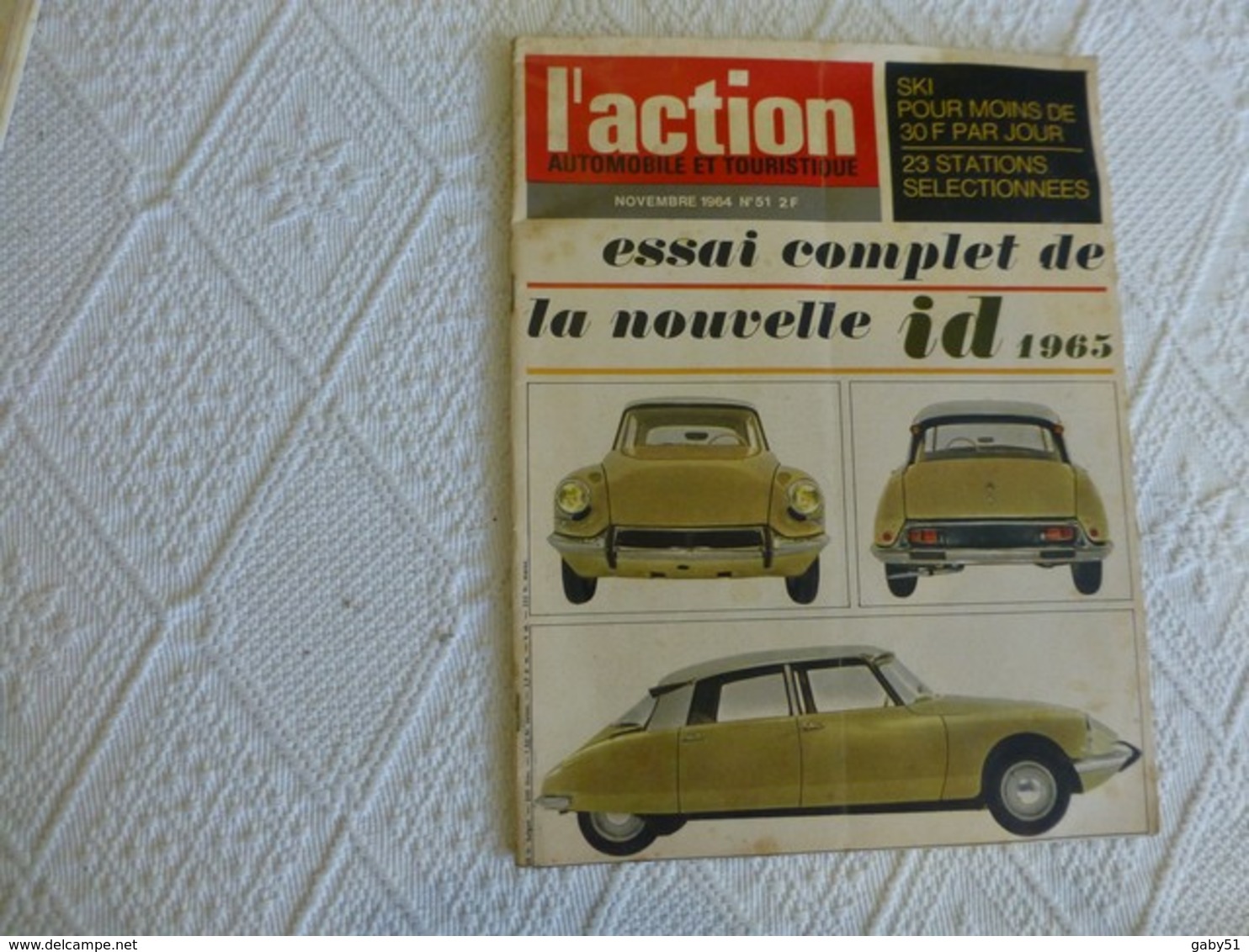 L'Action Automobile, ID Citroën 1965, Essai Complet   ; RV01 - Auto/Motorrad