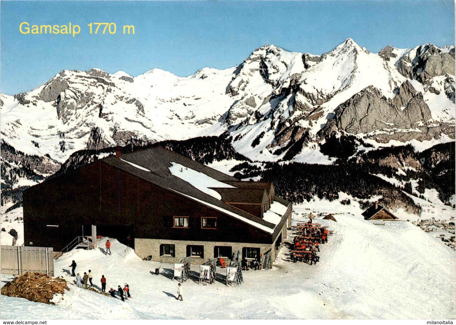 Bergrestaurant Gamsalp 1770 M - Wildhaus Obertoggenburg (2802) * 8. 2. 1986 - Gams