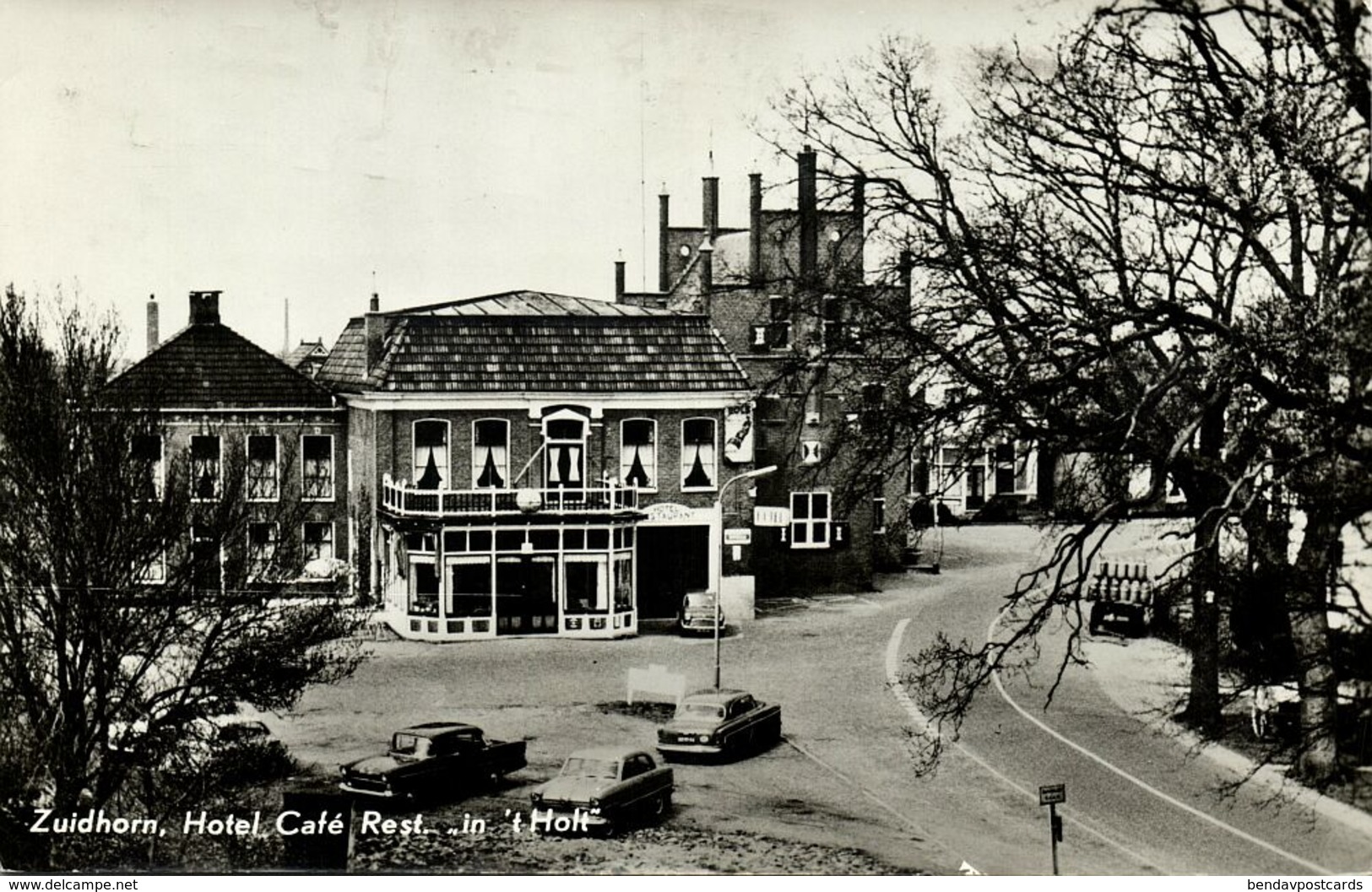 Nederland, ZUIDHORN, Hotel Café Restaurant "In 't Holt" (1965) Ansichtkaart - Autres & Non Classés