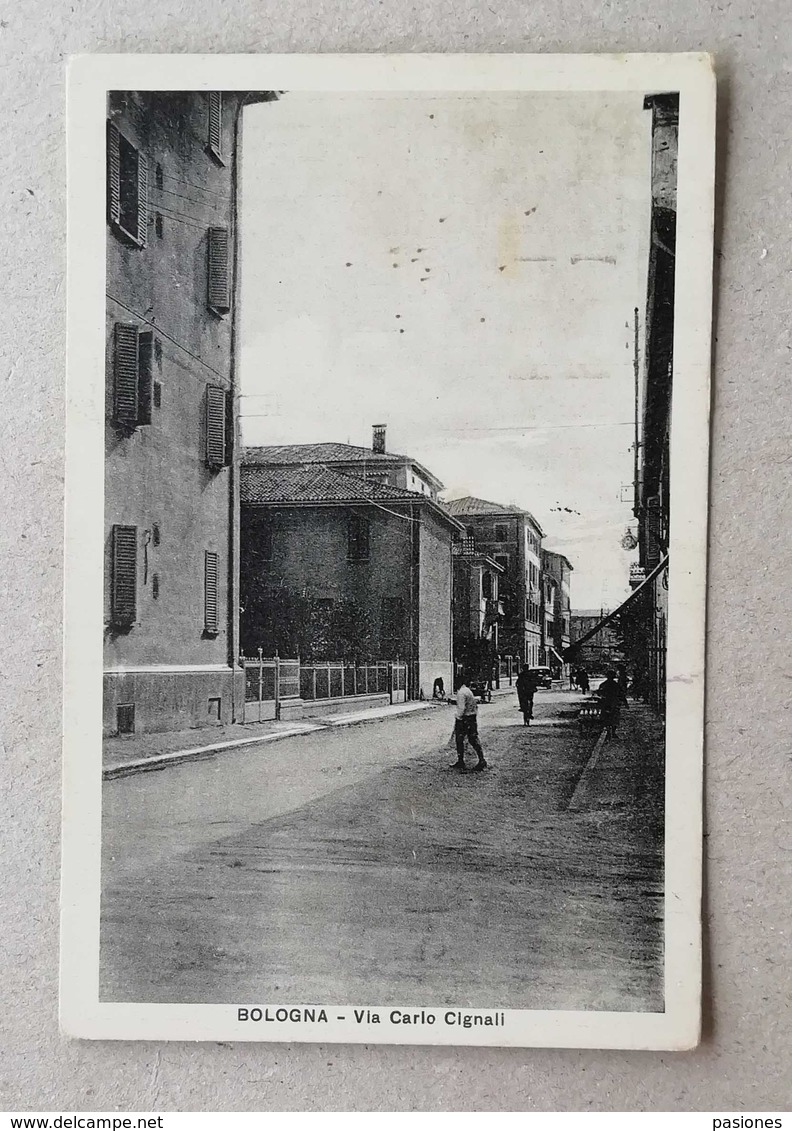 Cartolina Illustrata Bologna-Via Carlo Cignali, Per S.Gabriele 1939 - Bologna