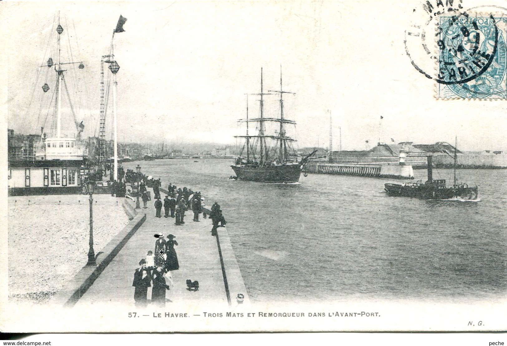 N°71290 Bis -cpa Le Havre -trois Mats Et Remorqueur - - Remorqueurs