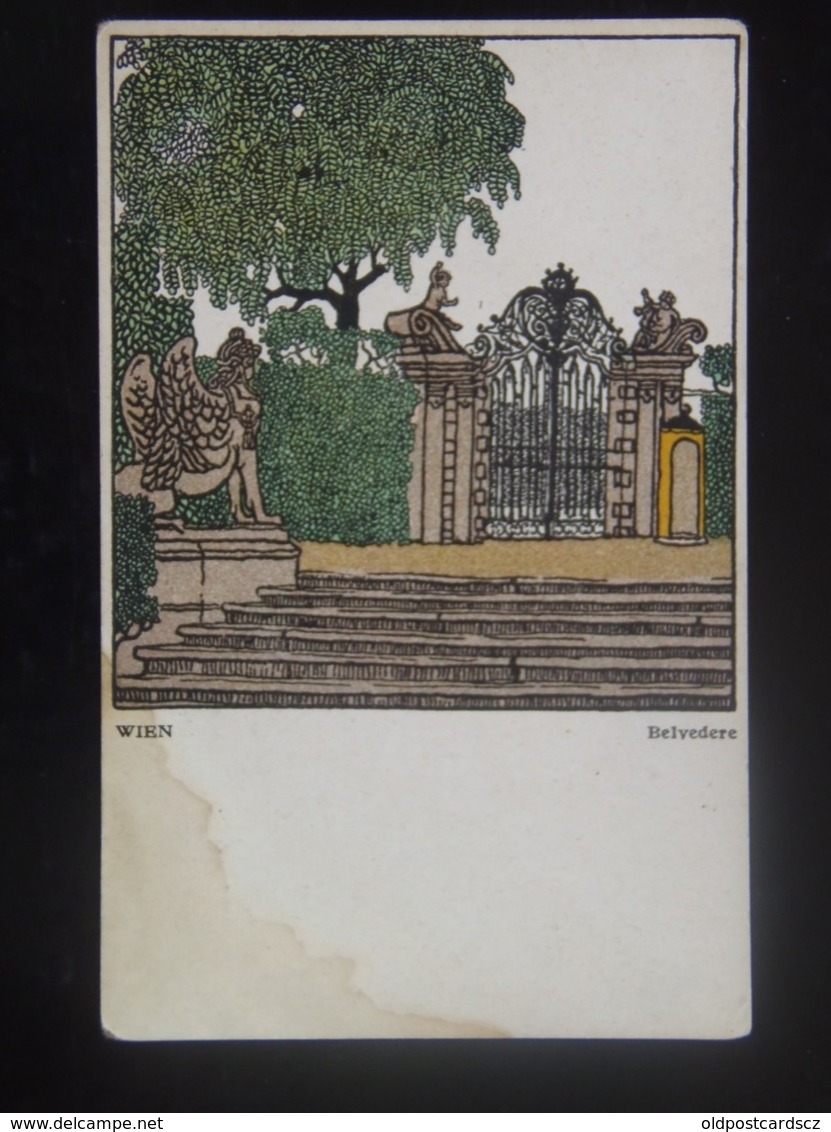 6 Wiener Werkstaetten Werkstatte Werskstaette WW 298 ORIGINAL Franz Kuhn 1910 Wien Vienna Belvedere - Wiener Werkstaetten