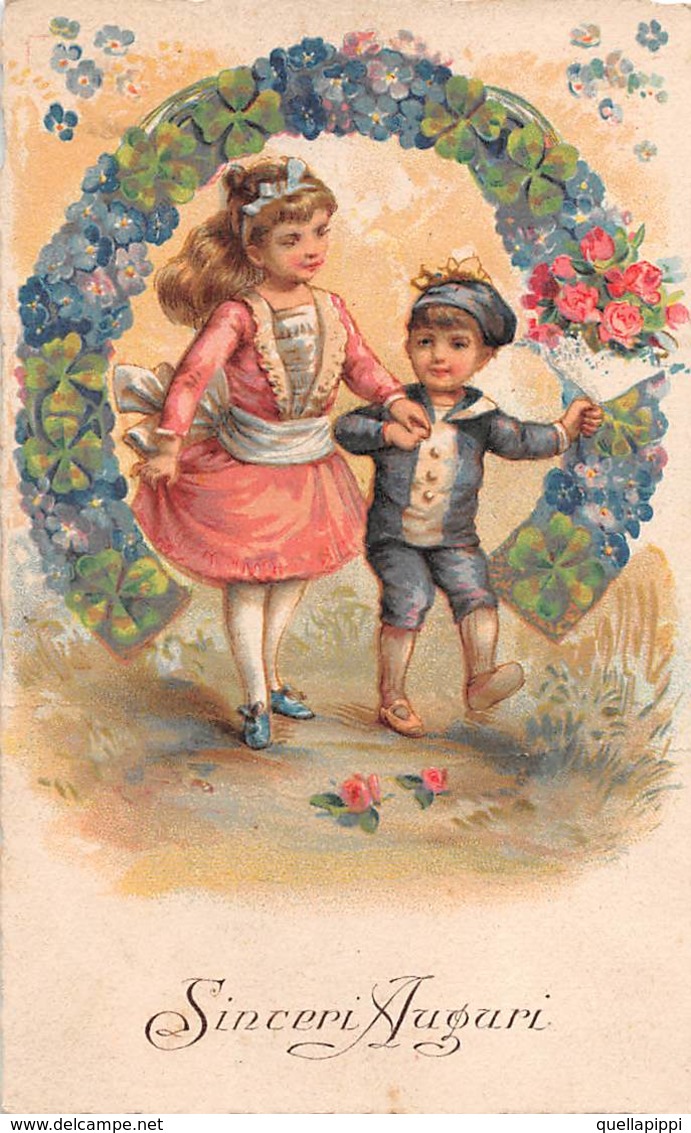 010393 "SINCERI AUGURI - FESTA DELLA MAMMA - XX SECOLO" BAMBINI, ROSE. CART NON SPED MA SCRITTA - Fête Des Mères