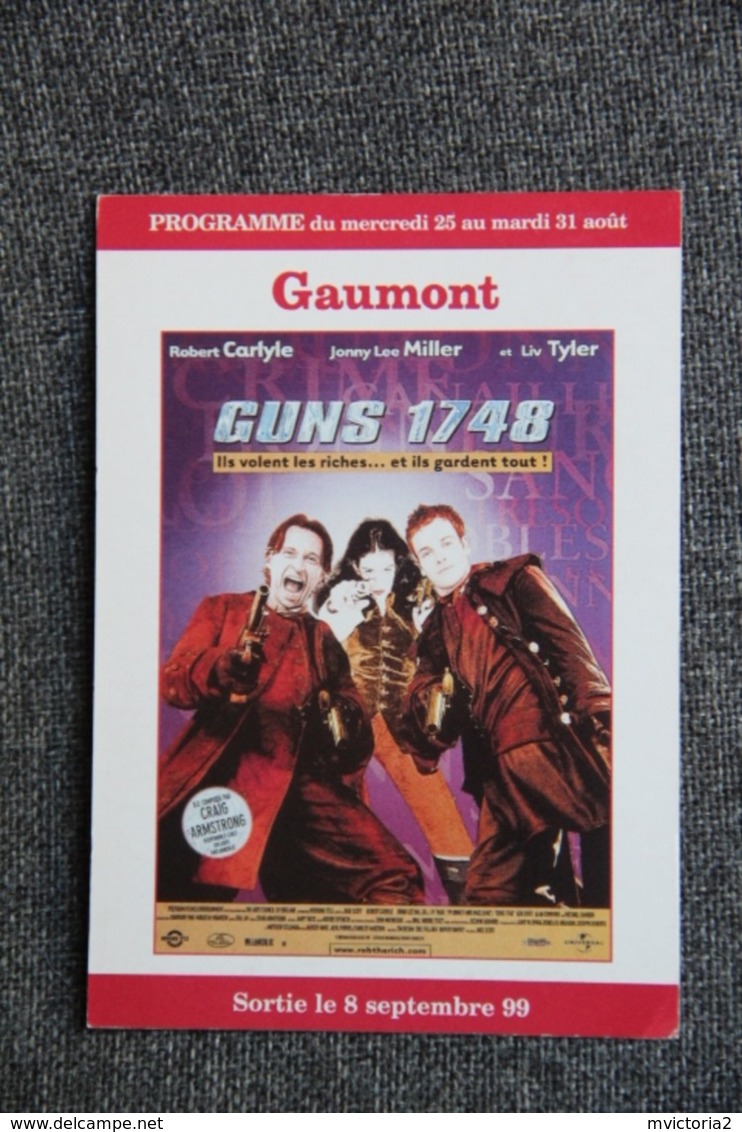 CINEMA :  " GUNS 1748  ". - Affiches Sur Carte