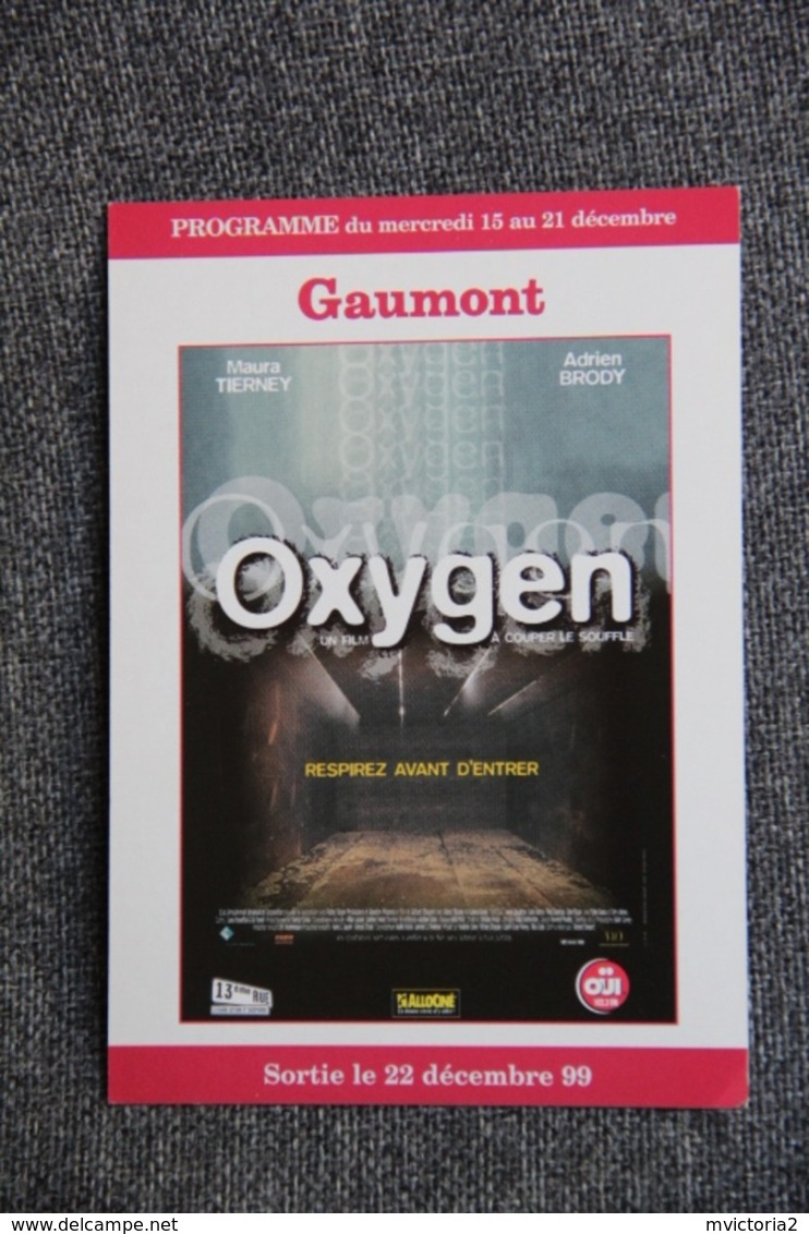 CINEMA :   " OXYGEN ". - Manifesti Su Carta