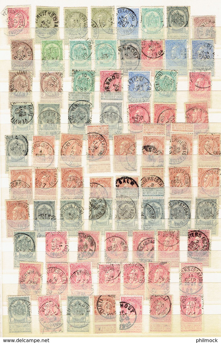 Lot Important 6Kg 500 - 8 Classeurs Avec Timbres Belgique Et Monde MNH-MH-Oblitérés - LIQUIDATION - Sammlungen (im Alben)