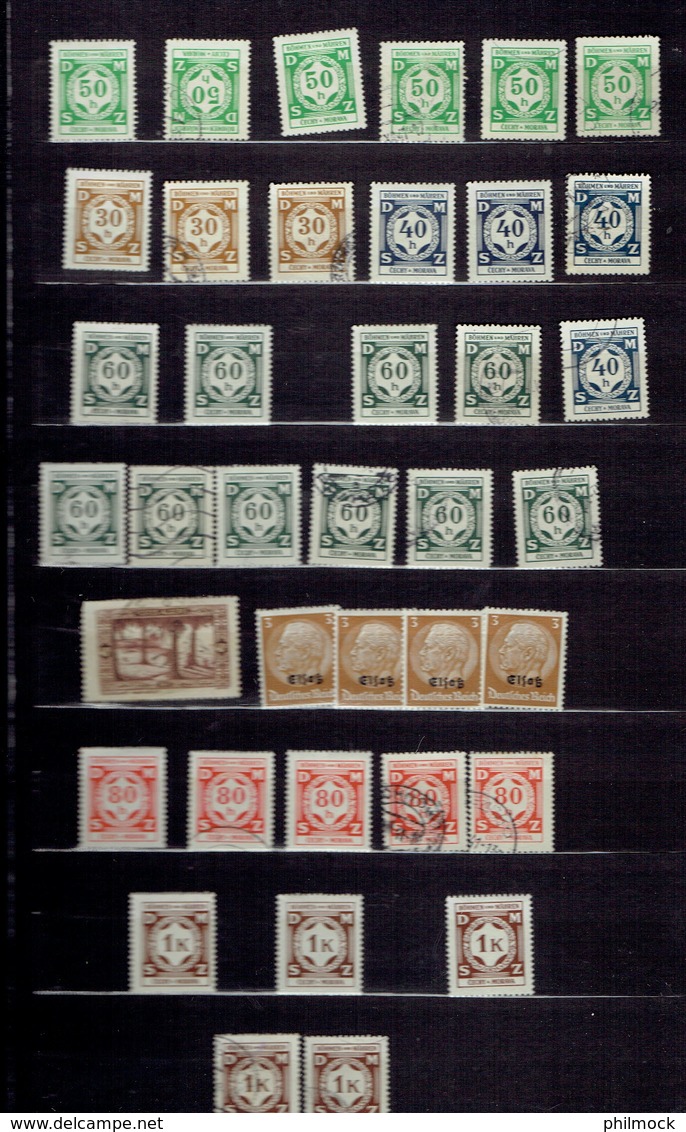 Lot important 6Kg 500 - 8 classeurs avec timbres Belgique et monde MNH-MH-Oblitérés - LIQUIDATION