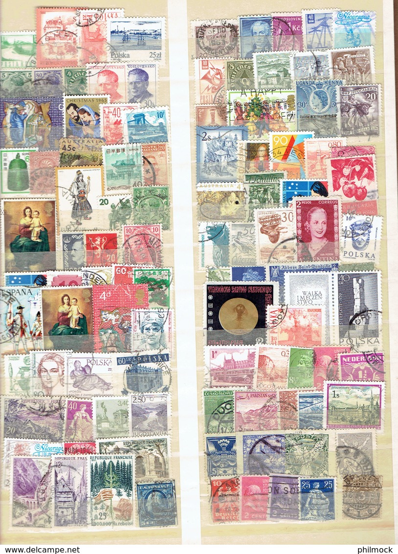Lot important 6Kg 500 - 8 classeurs avec timbres Belgique et monde MNH-MH-Oblitérés - LIQUIDATION
