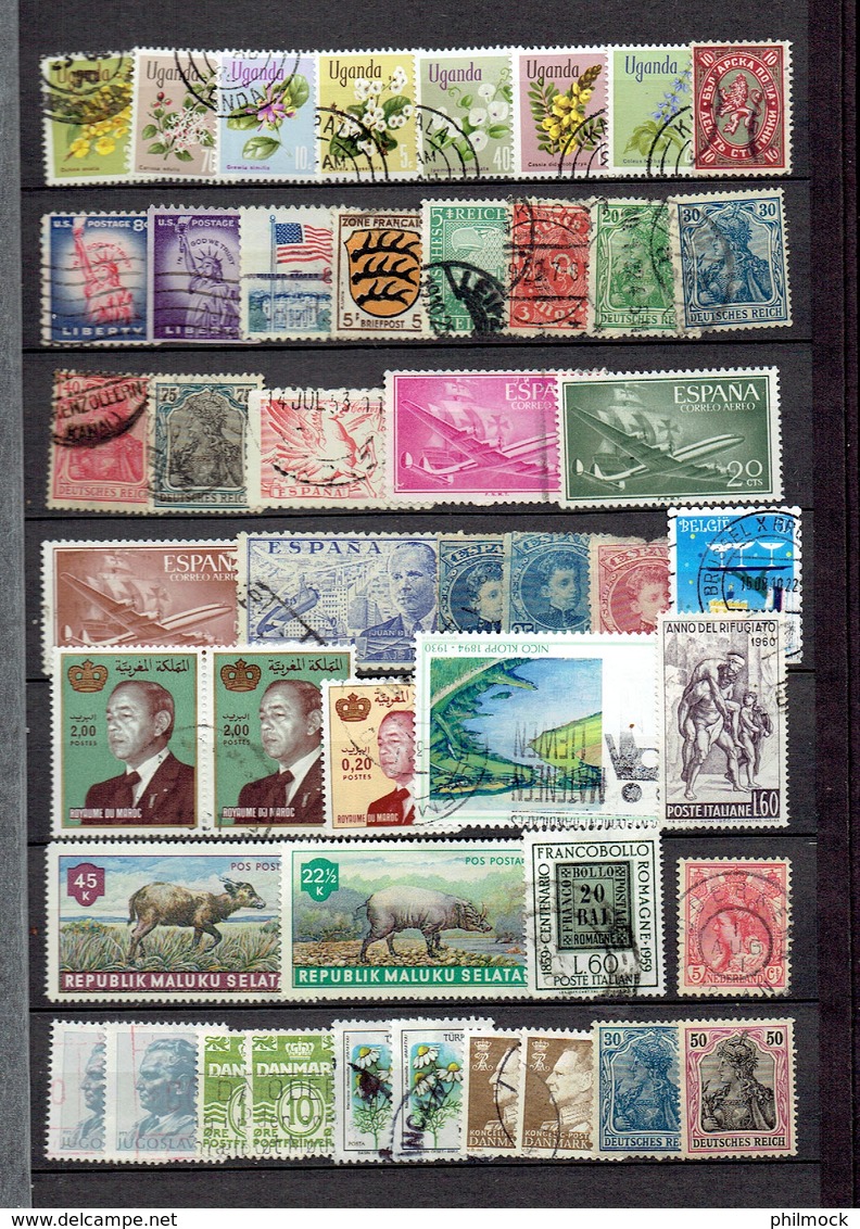 Lot important 6Kg 500 - 8 classeurs avec timbres Belgique et monde MNH-MH-Oblitérés - LIQUIDATION