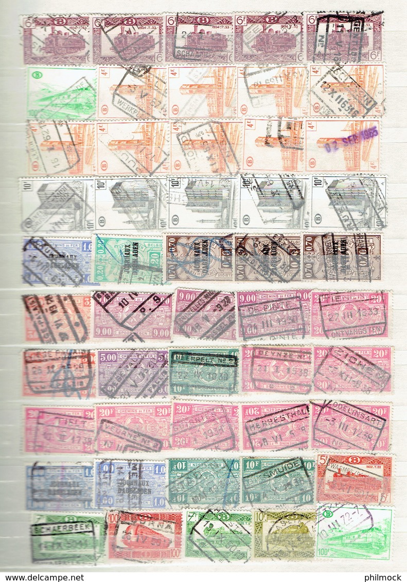 Lot important 6Kg 500 - 8 classeurs avec timbres Belgique et monde MNH-MH-Oblitérés - LIQUIDATION