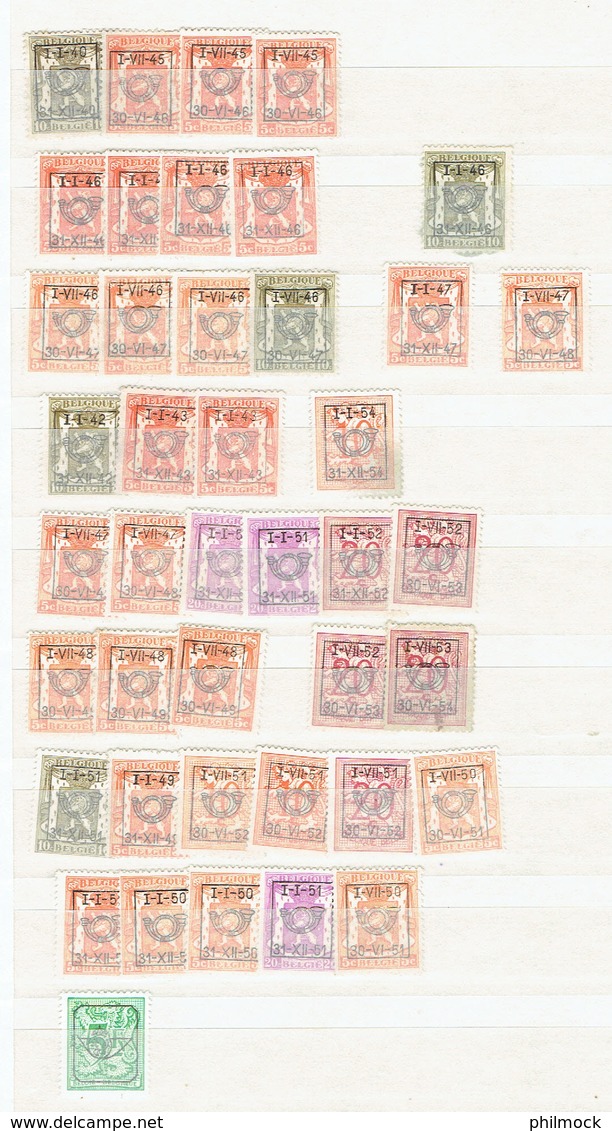 Lot important 6Kg 500 - 8 classeurs avec timbres Belgique et monde MNH-MH-Oblitérés - LIQUIDATION