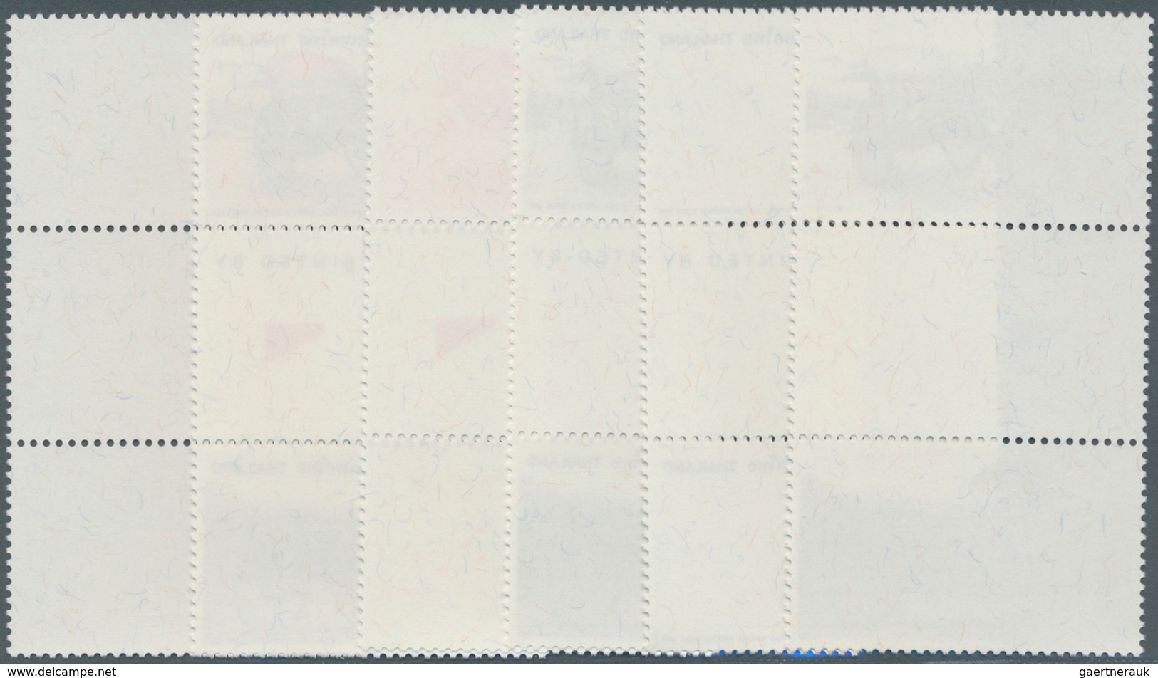 Thailand: 1997. Progressive Proof (9 Phases Inclusive Original) As Vertical Gutter Pairs For The Two - Thaïlande