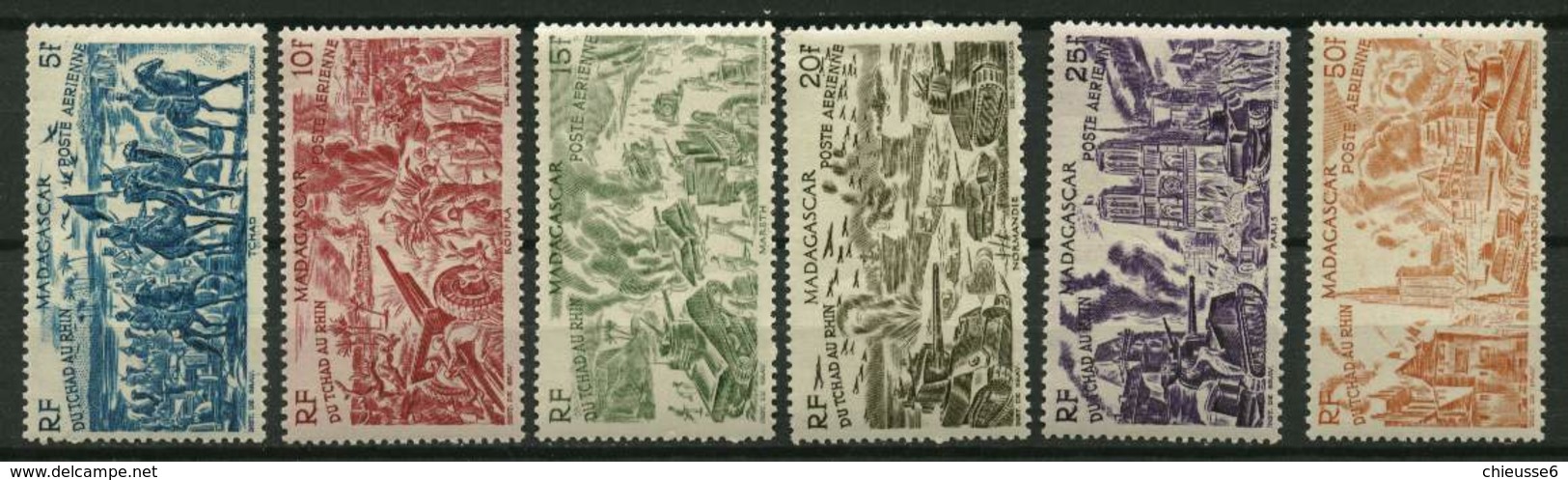 Madagascar **, * PA 66 à 71 Tchad Au Rhin - Used Stamps