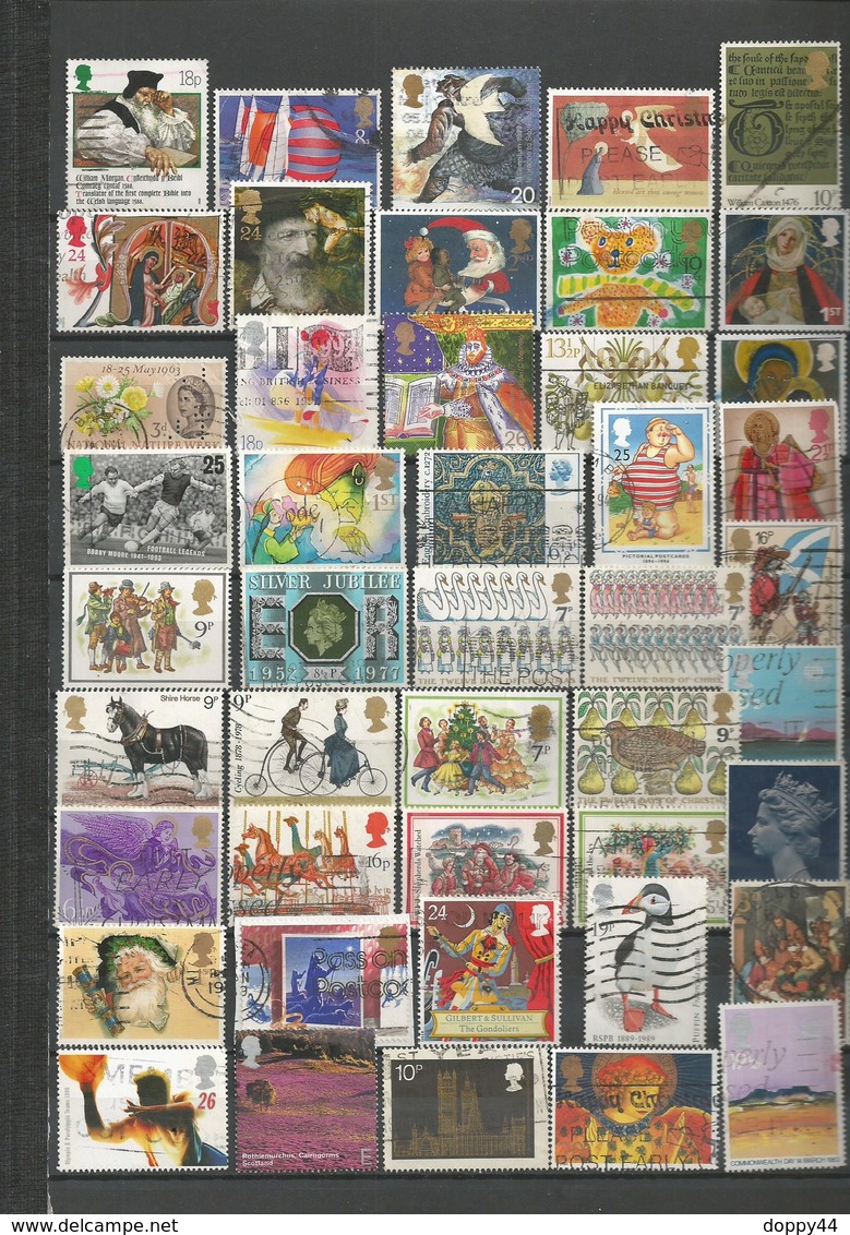 ANGLETERRE  LOT  45 TP DIFFERENTS OBLITERES. - Collections