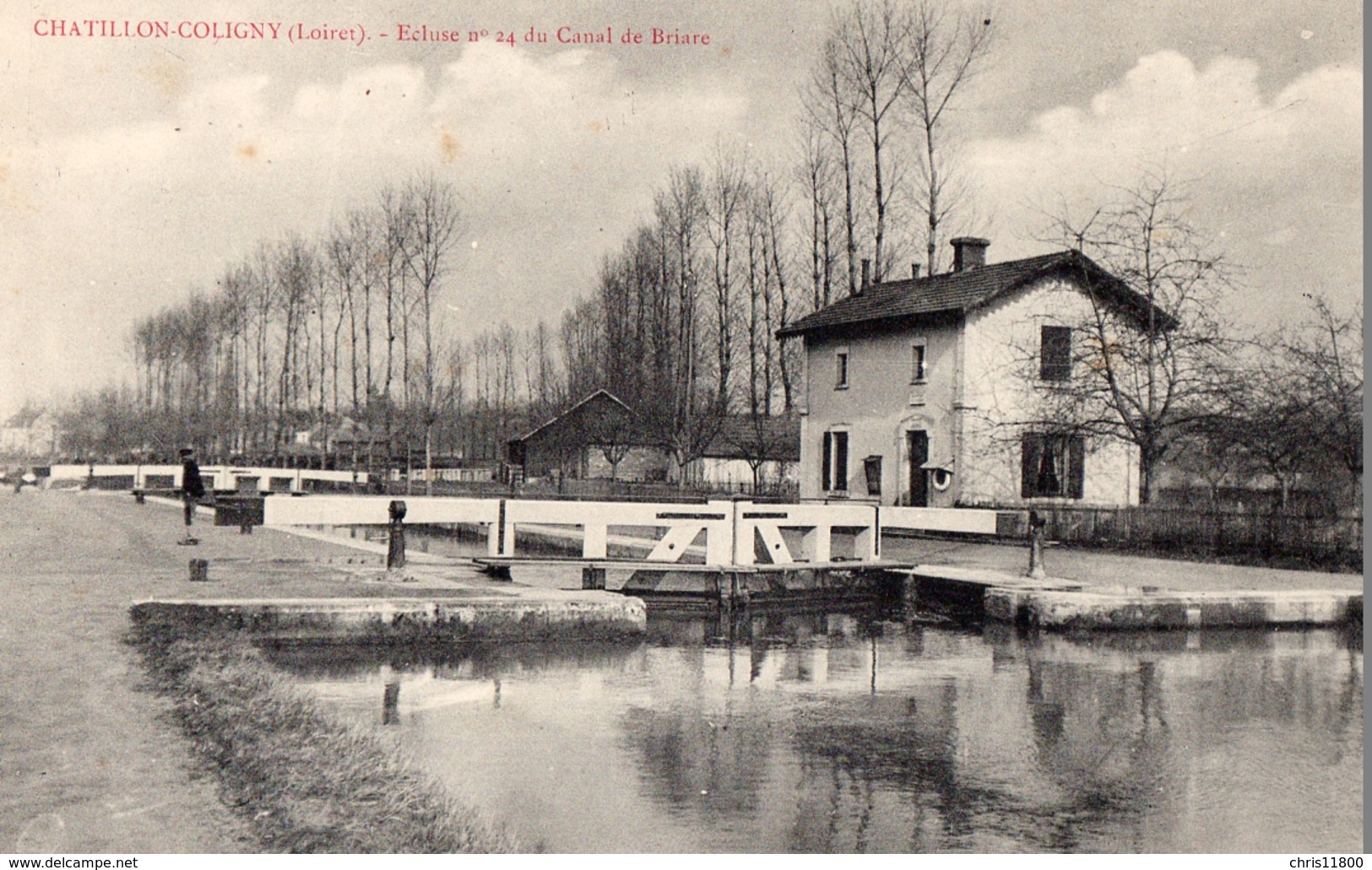 CPA - 45 - Châtillon-Coligny - Ecluse N°24 Du Canal De Briare - Chatillon Coligny
