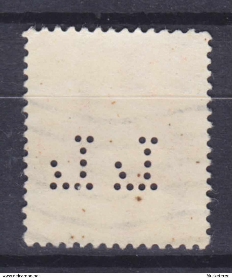 Denmark Perfin Perforé Lochung  (L45) 'LL' L. Levisioin Junr. A/S København Chr. X. 60. Geburtstag Stamp (2 Scans) - Abarten Und Kuriositäten