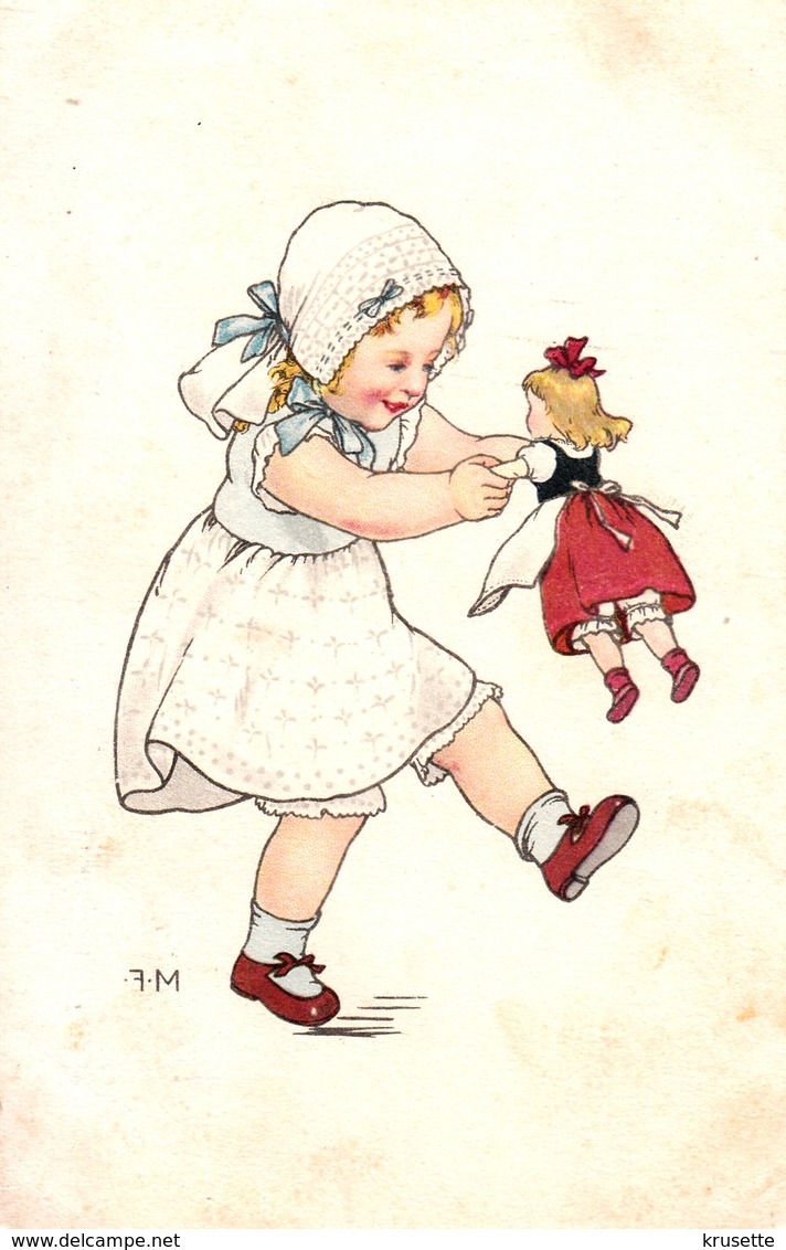 Marie Flatscher Girl Dancing With Her Doll - Altri & Non Classificati