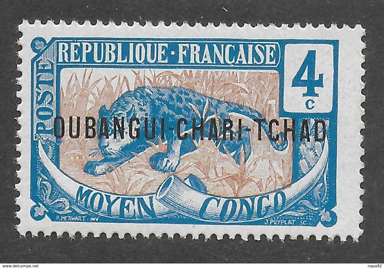OUBANGUI-CHARI - TCHAD 1915 - YT 3** - Neufs