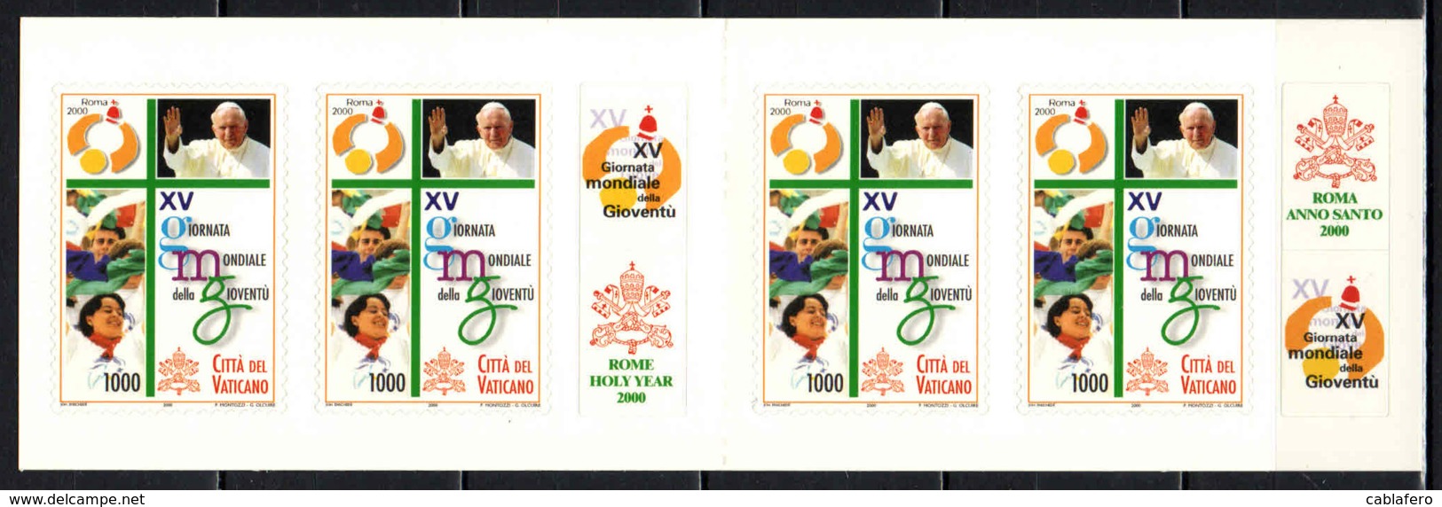 VATICANO - 2000 - 15^ GIORNATA MONDIALE DELLA GIOVENTU' - LIBRETTO - MNH - Libretti