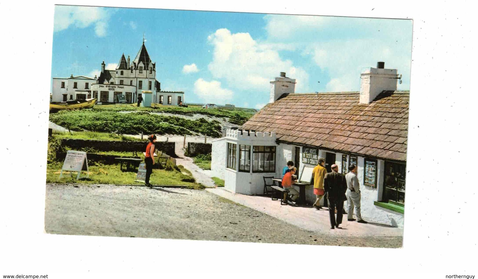 Caithness, Scotland, UK, John O'Groats House Hotel & Last House In Scotland, Old Chrome Postcard - Caithness