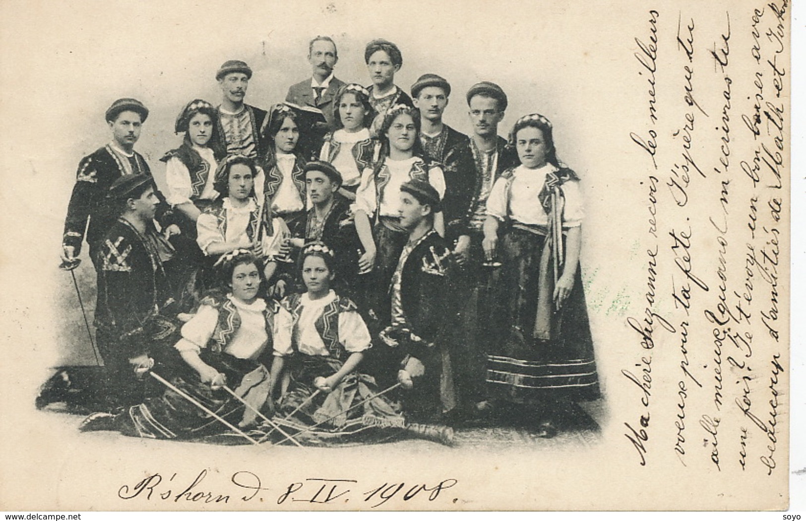 Escrime Femmes  Envoi De Romanshorn Thurgovie Arbon Suisse  . 1908. Fencing - Escrime