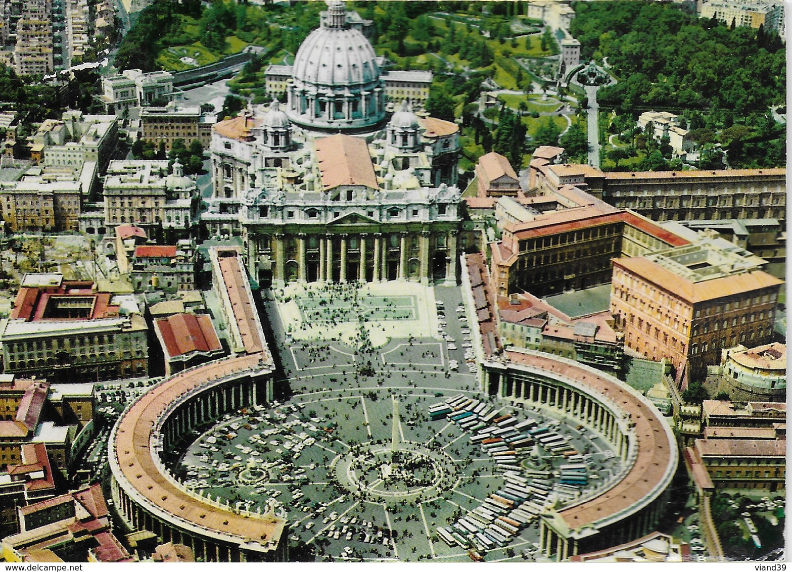 Rome - Piazza S. Pierre Vista Dall'aereo - Place Saint Pierre Vue De L'avion - San Pietro