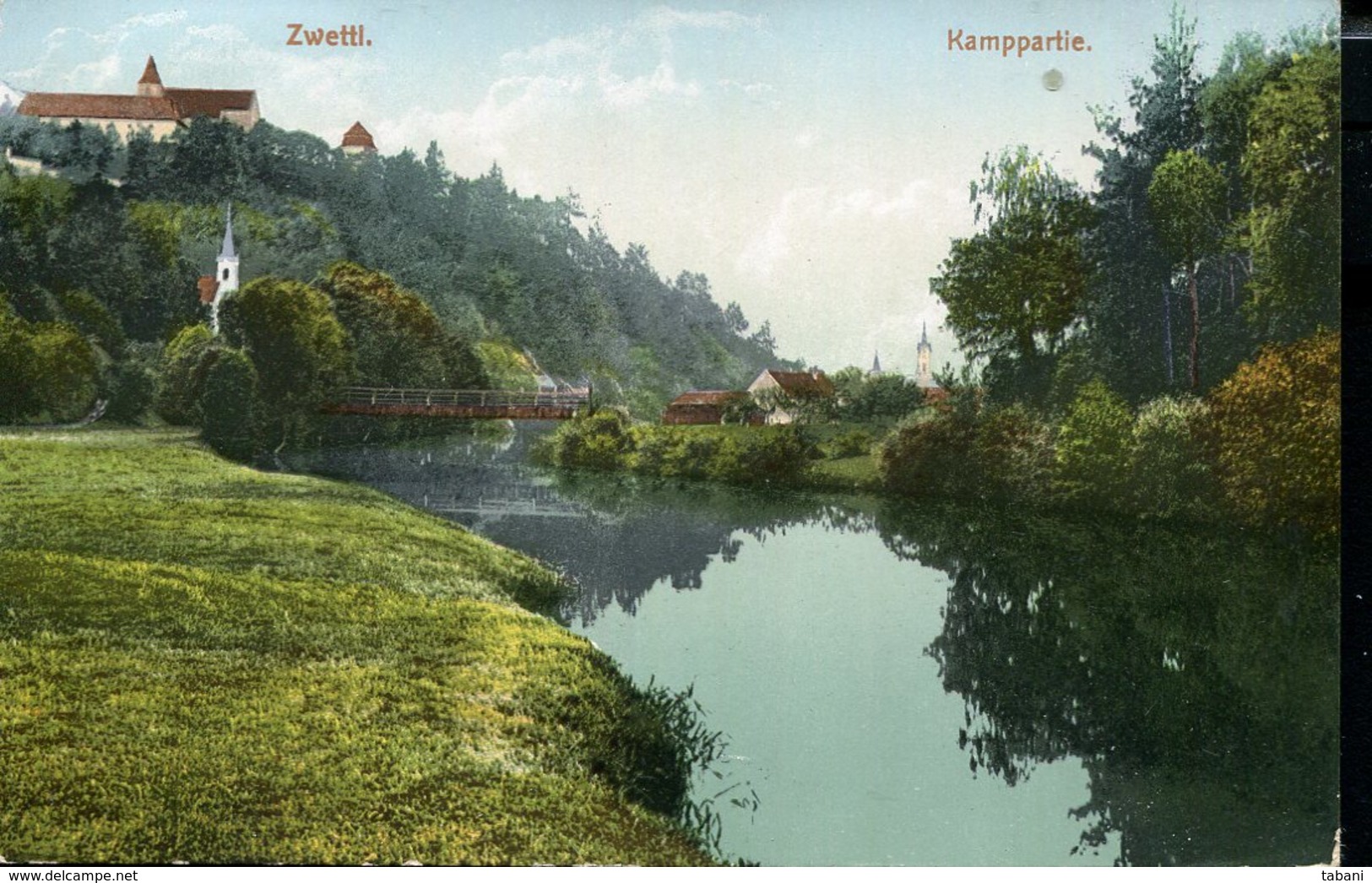 AUSTRIA ZWETTL 1909 VINTAGE POSTCARD - Zwettl
