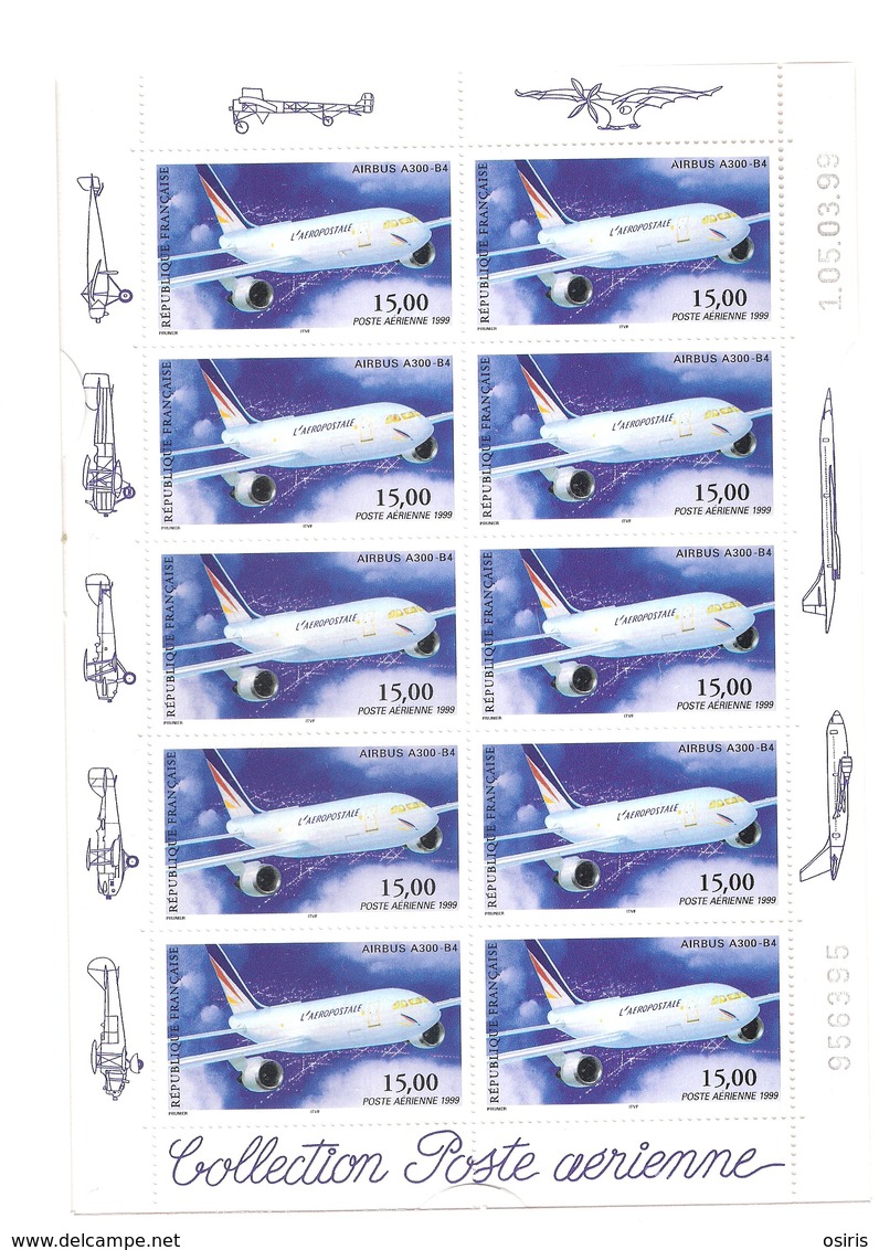 PA63 En Feuillet De 10 En Emballage D'origine - 1960-.... Ungebraucht