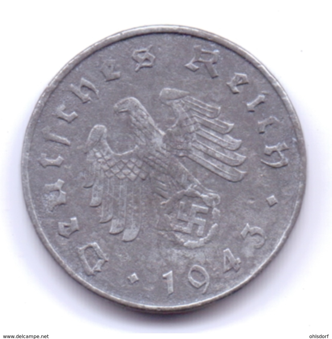 DEUTSCHES REICH 1943 A: 10 Reichspfennig, KM 101 - 10 Reichspfennig