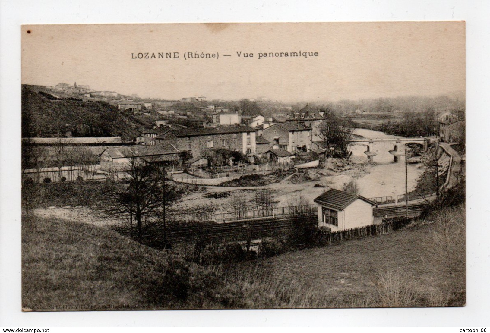 - CPA FLEURIE (69) - Vue Panoramique 1916 - Edition Chambion - - Autres & Non Classés