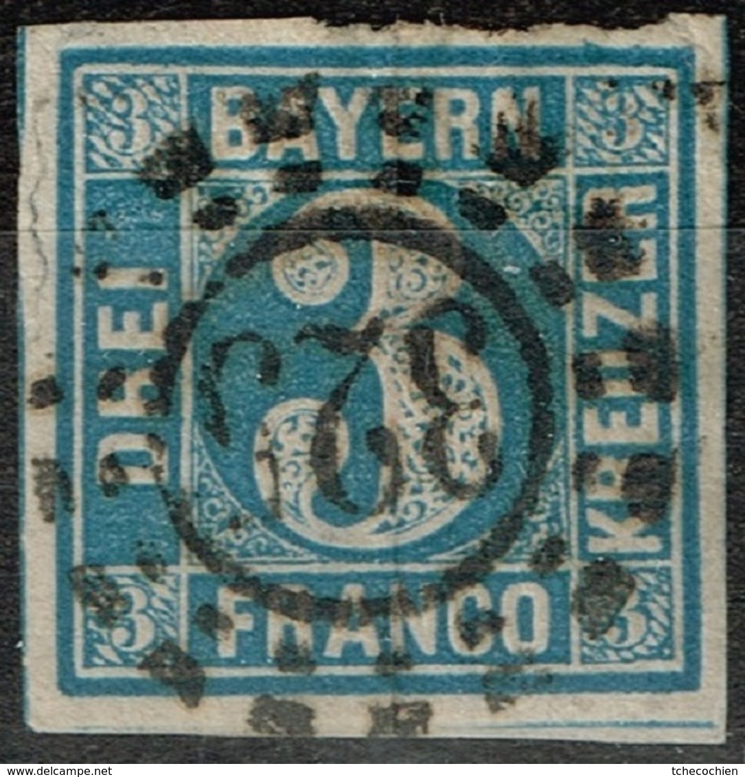 Allemagne - Bavière - 1849 - Y&T N° 2 Oblitéré 325 München - Other & Unclassified