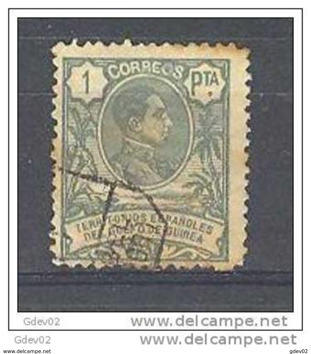 GUI69-LAB372TEURESPTANSC.Guinee.GUINEA ESPAÑOLA. Alfonso Xlll.1908  (Ed 69º) Circulado.BONITO - Otros & Sin Clasificación