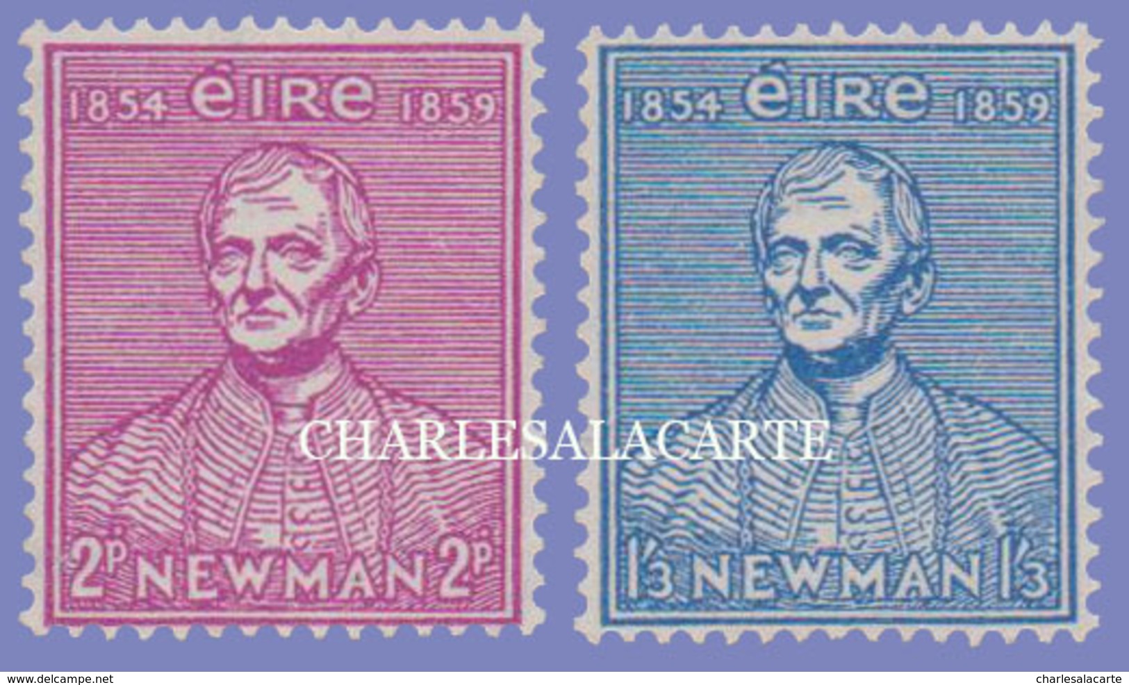 EIRE IRELAND 1954  CARDINAL NEWMAN  S.G. 160-161  U.M. - Ongebruikt