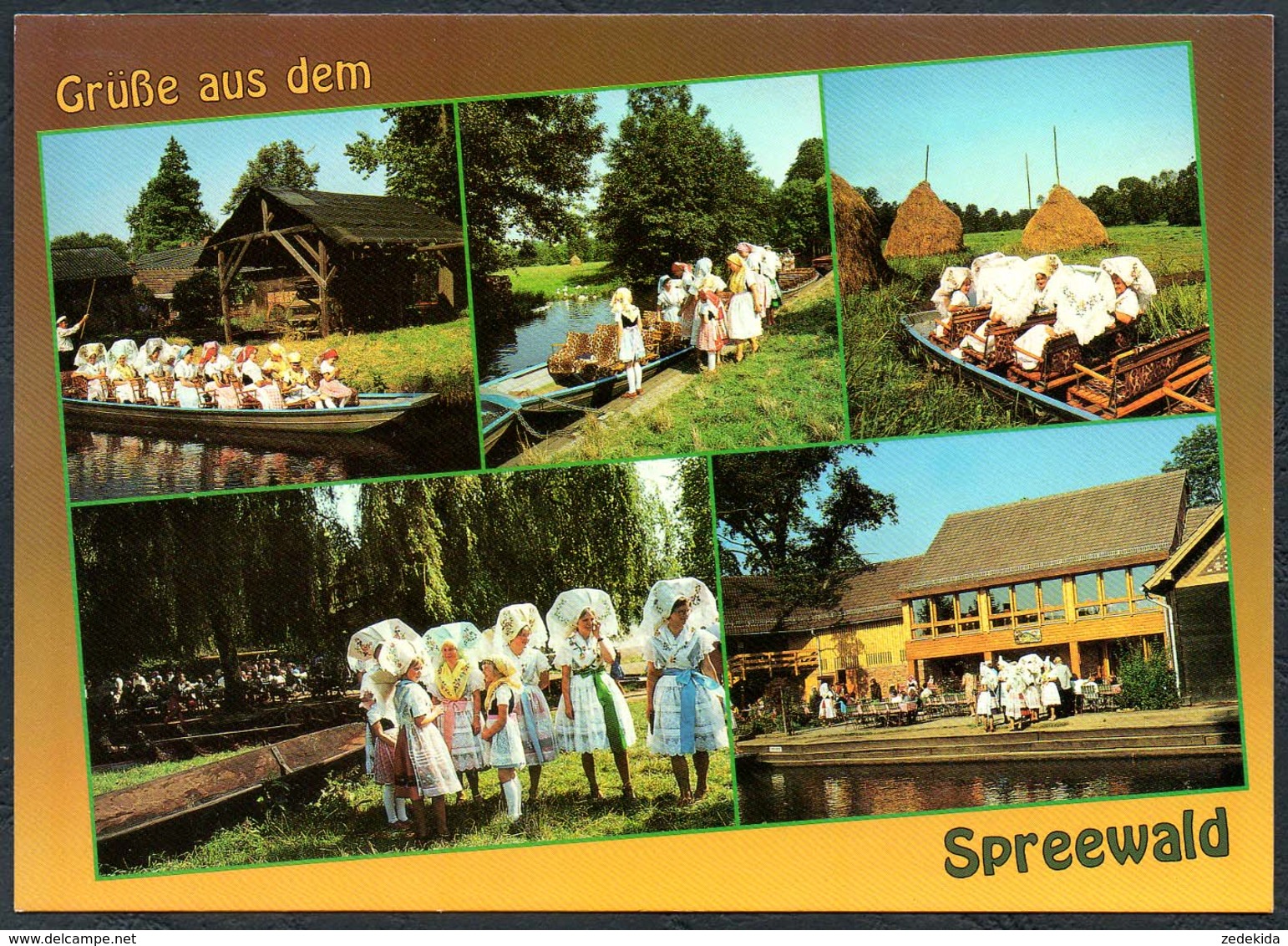 D5595 - TOP Spreewald Tracht Trachten Folklore - Bild Und Heimat Reichenbach Qualitätskarte - Luebben (Spreewald)