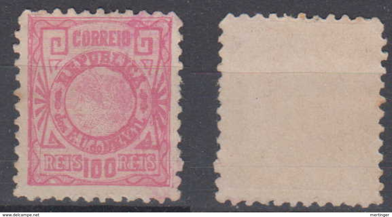 Brazil Brasil Mi# 102 (*) Mint Cabecinha 1893 Perf 11,5 White Paper - Ongebruikt