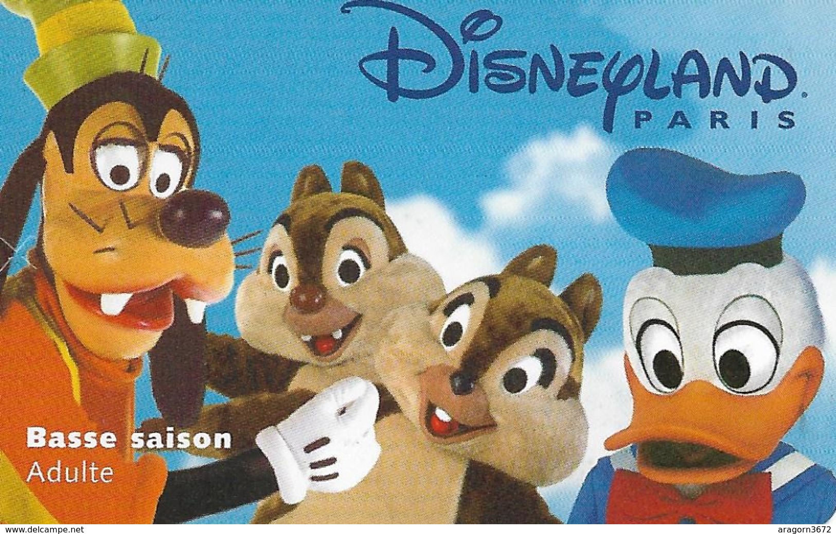 Pass Disney Année 1998 - Disney-Pässe