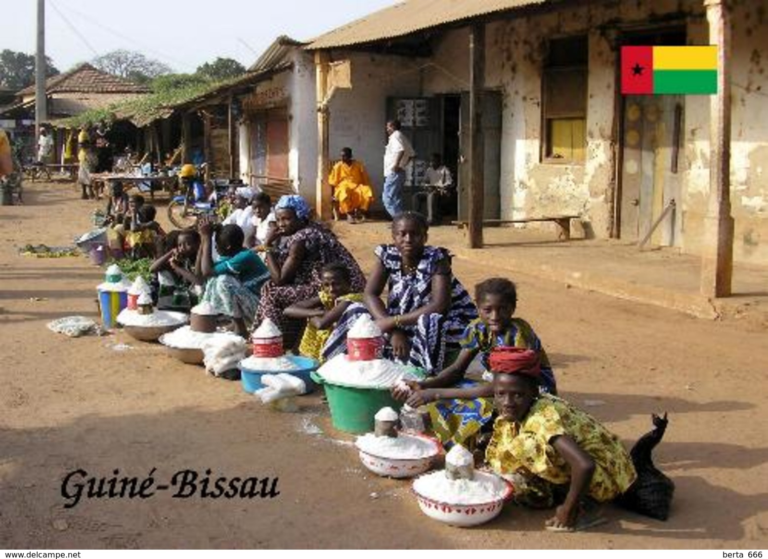 Guinea-Bissau Street Market New Postcard - Guinea-Bissau