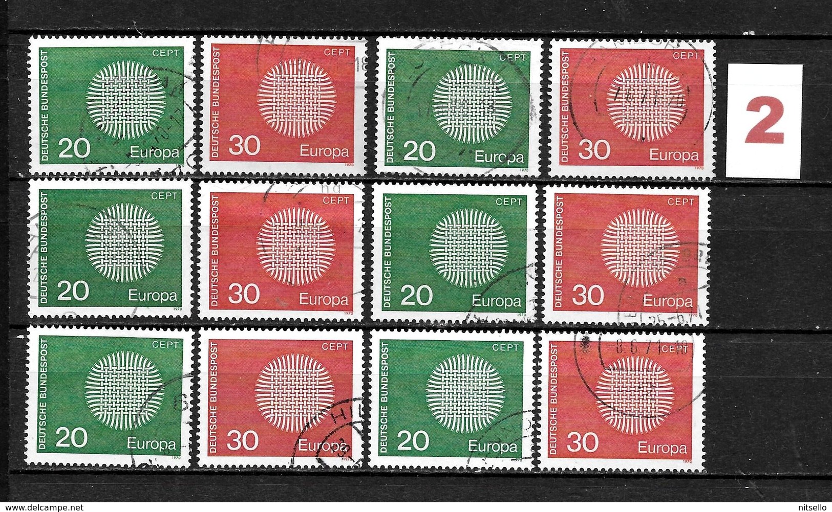 LOTE 2055 /// ALEMANIA FEDERAL  YVERT Nº: 483/484  CATALOG/COTE: 3,00€   ¡¡¡ OFERTA - LIQUIDATION !!! JE LIQUIDE !!! - 1970