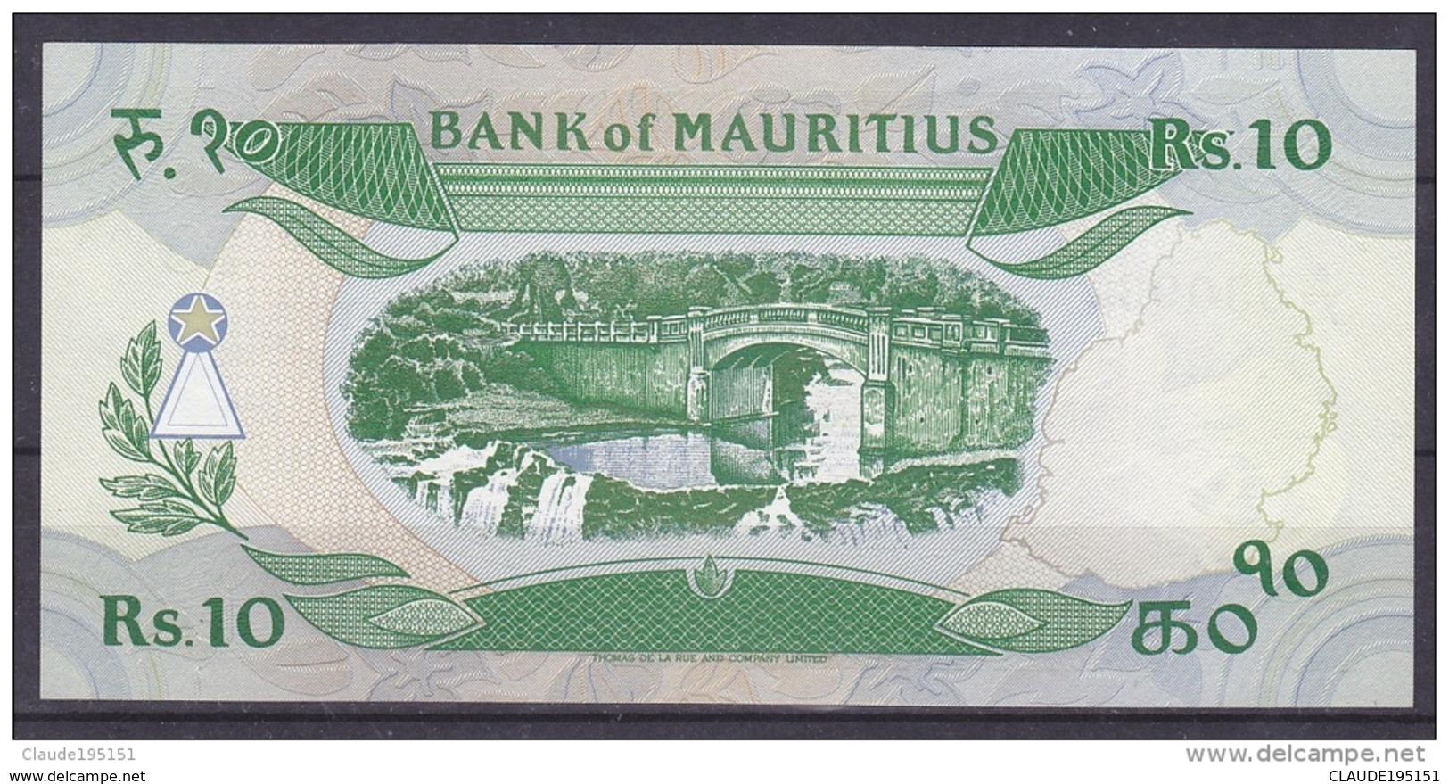 MAURICE      BILLET    10RS   1985 TTB NEUF - Mauritius