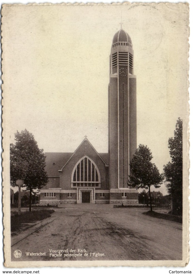 Waterschei - Voorgevel Der Kerk - Genk