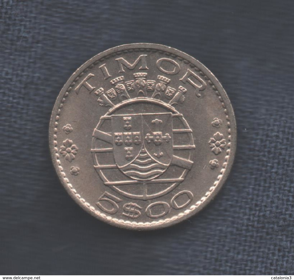 TIMOR  - 5 ESCUDOS 1970 - Timor