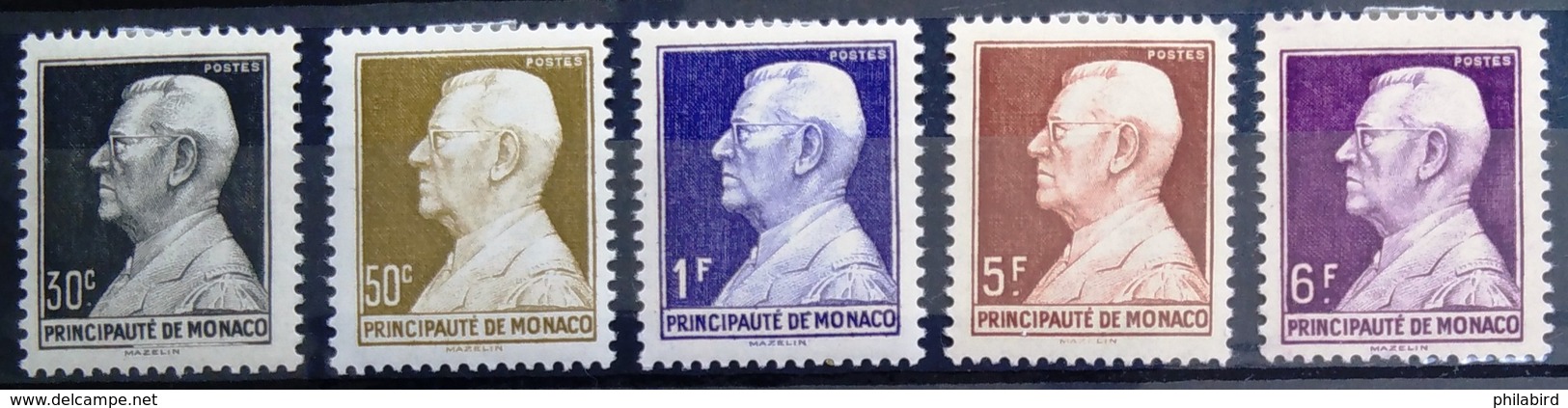 MONACO                   N° 302/306                  NEUF* - Ungebraucht