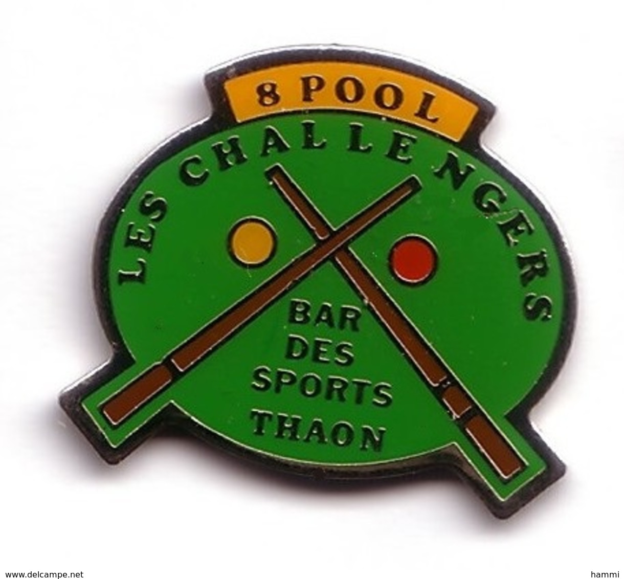 AA214 Pin's Billard Bar Des Sports Thaon Les Vosges 8 Pool Les Challengers Achat Immédiat - Biliardo