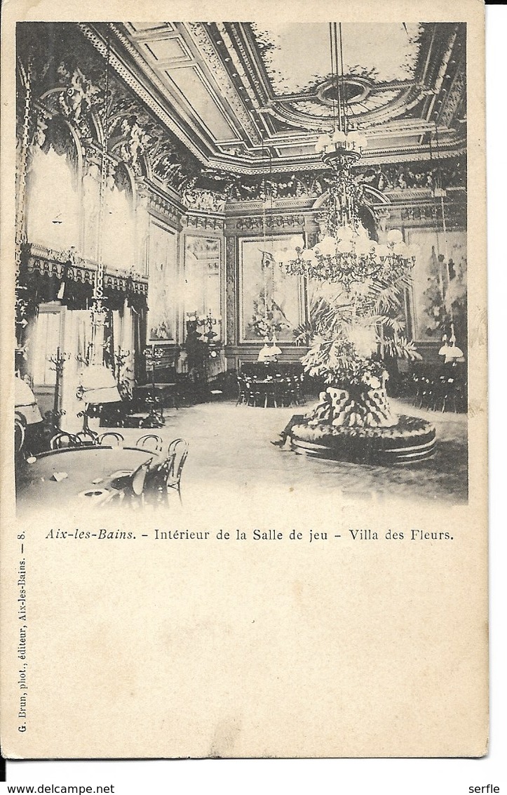 73 - Aix-les-Bains - Villa Des Fleurs - Intérieur De La Salle De Jeu - Aix Les Bains