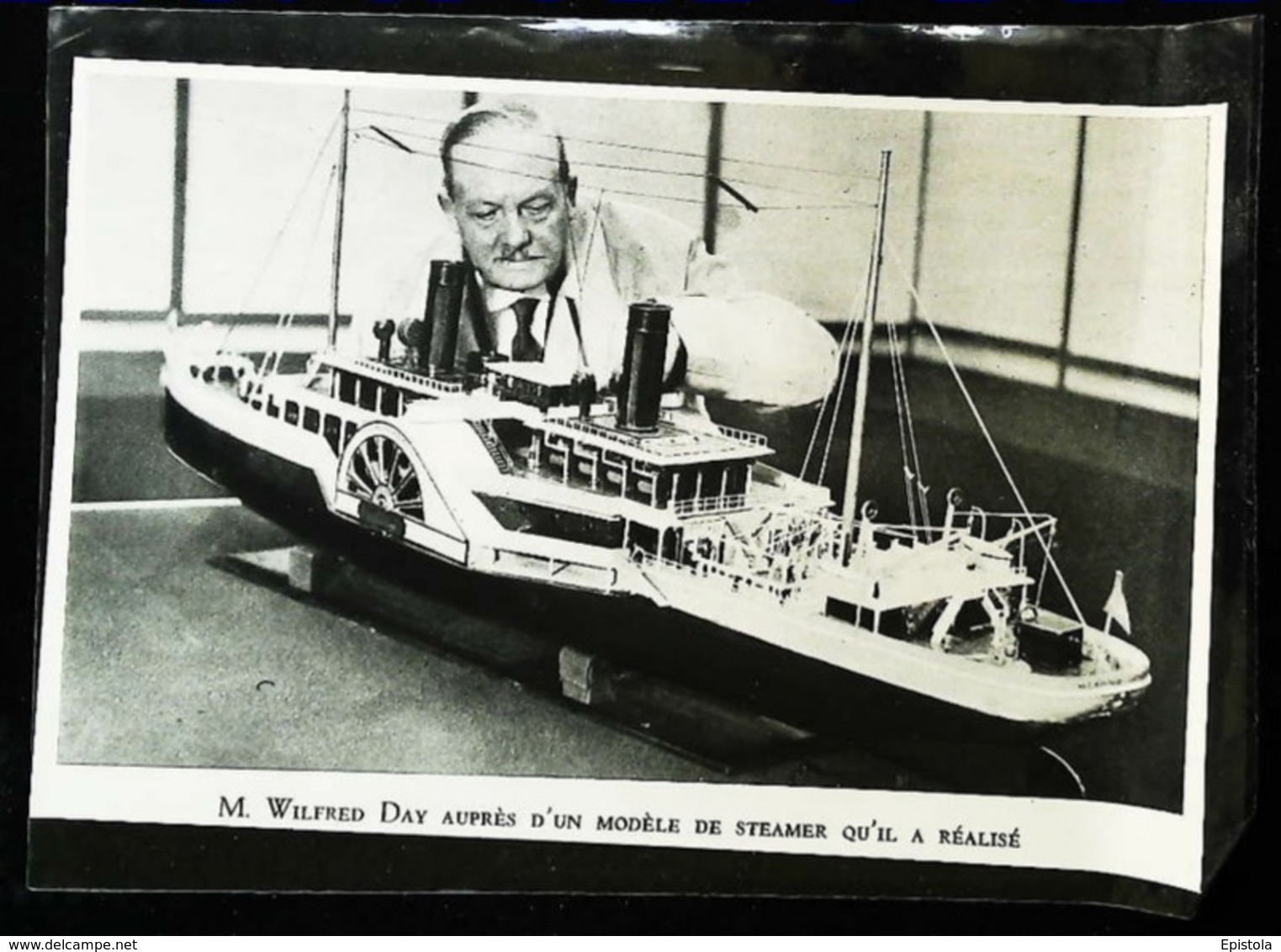 Expo Modelisme De Londres - Un Bateau "STEAMER"  - Coupure De Presse (encadré Photo) De 1931 - Bateaux