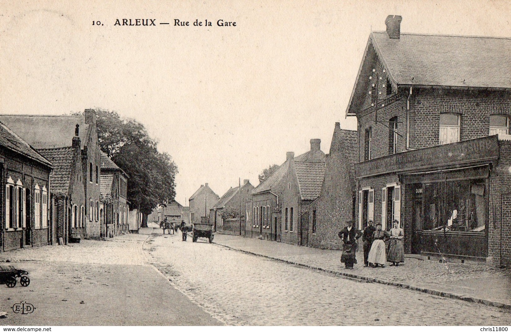 CPA - 59 - ARLEUX - Rue De La Gare - Arleux