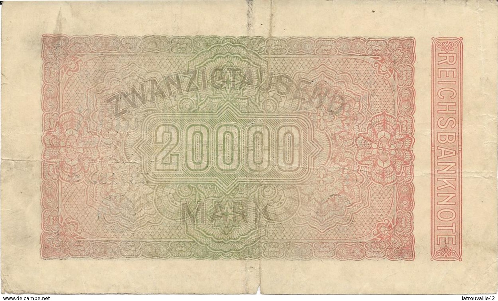 Billet De 20000 Marks Allemagne 20/09/1923 - 20.000 Mark