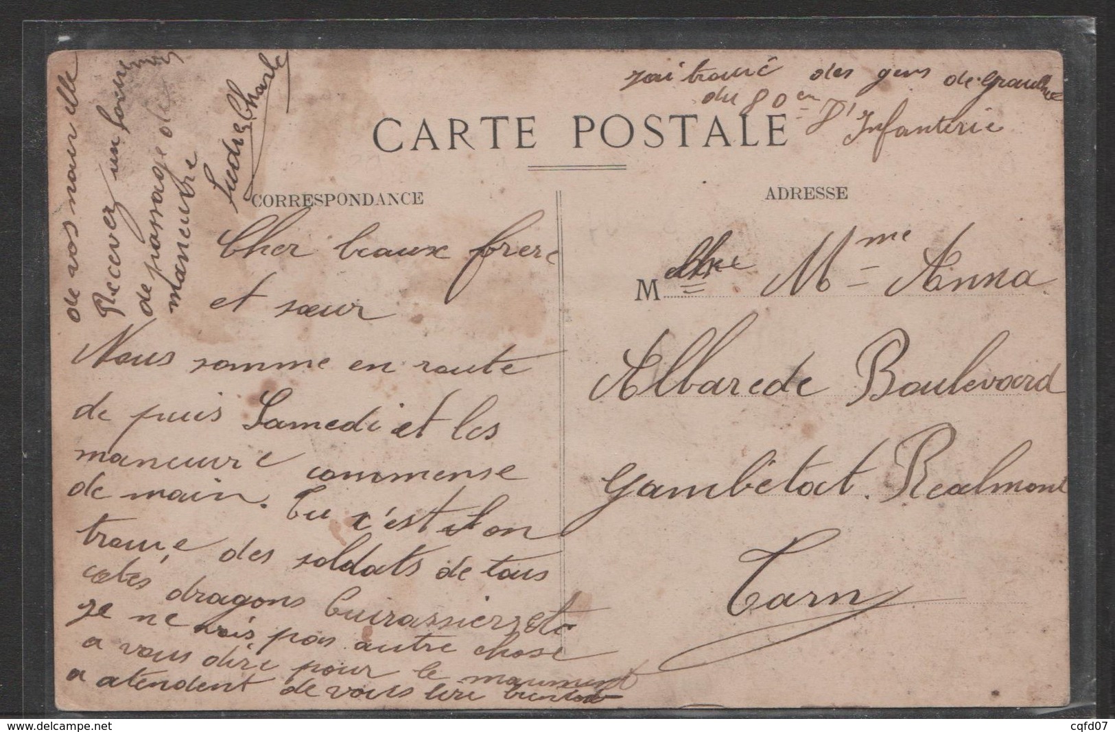 Cpa 1835 Montgiscard La Grand'rue - Altri & Non Classificati